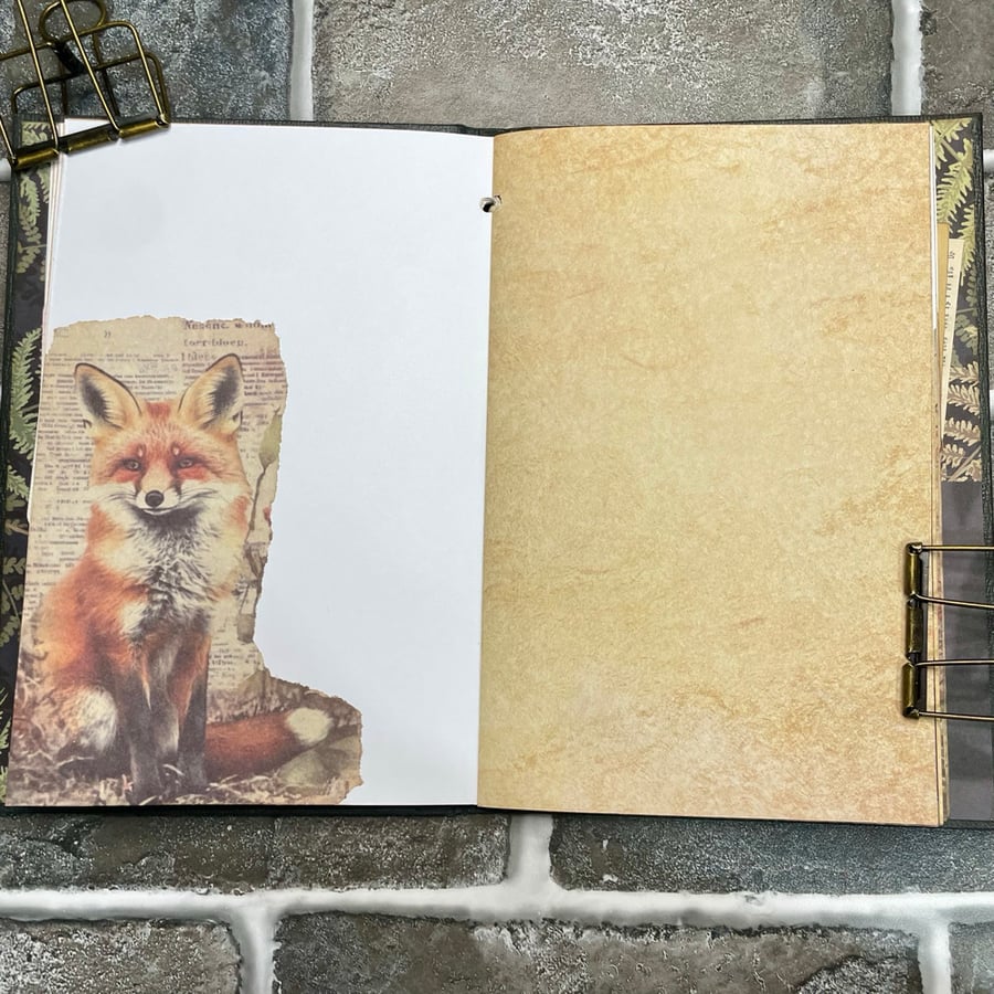 Image of Nature Themed Hardcover Junk Journal - Refillable