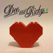 Image of Original "Dee and Ricky" Lego Heart Brooche
