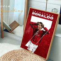 Image 3 of Portugal Super Football Star CR7 Cristiano Ronaldo Anime Posters Sticky HD Quality Poster Wall Art C