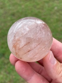 Image 4 of Fire Quartz Crystal Sphere #1478