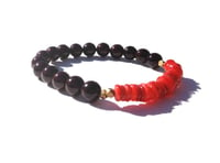 Alex Bracelet {oxblood+ red +bronze}