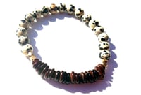 Alex Bracelet {spotted + brown + bronze}