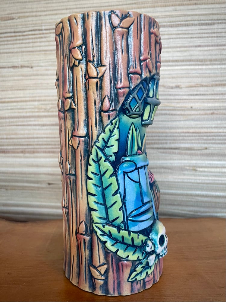 Image of Tiki Bar Mug Blue Light