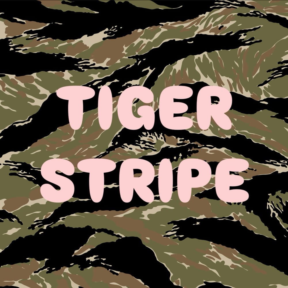 Image of tiger stripe adhesive stencil