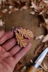 Image 9 of Oak Leaf - Earrings 