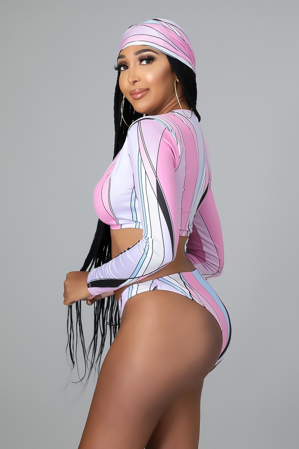 Image of 3 pc Island Wave Swimsuit