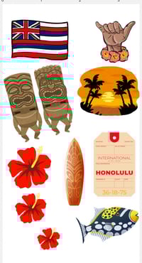 Hawaiian Heritage Sticker Sheet