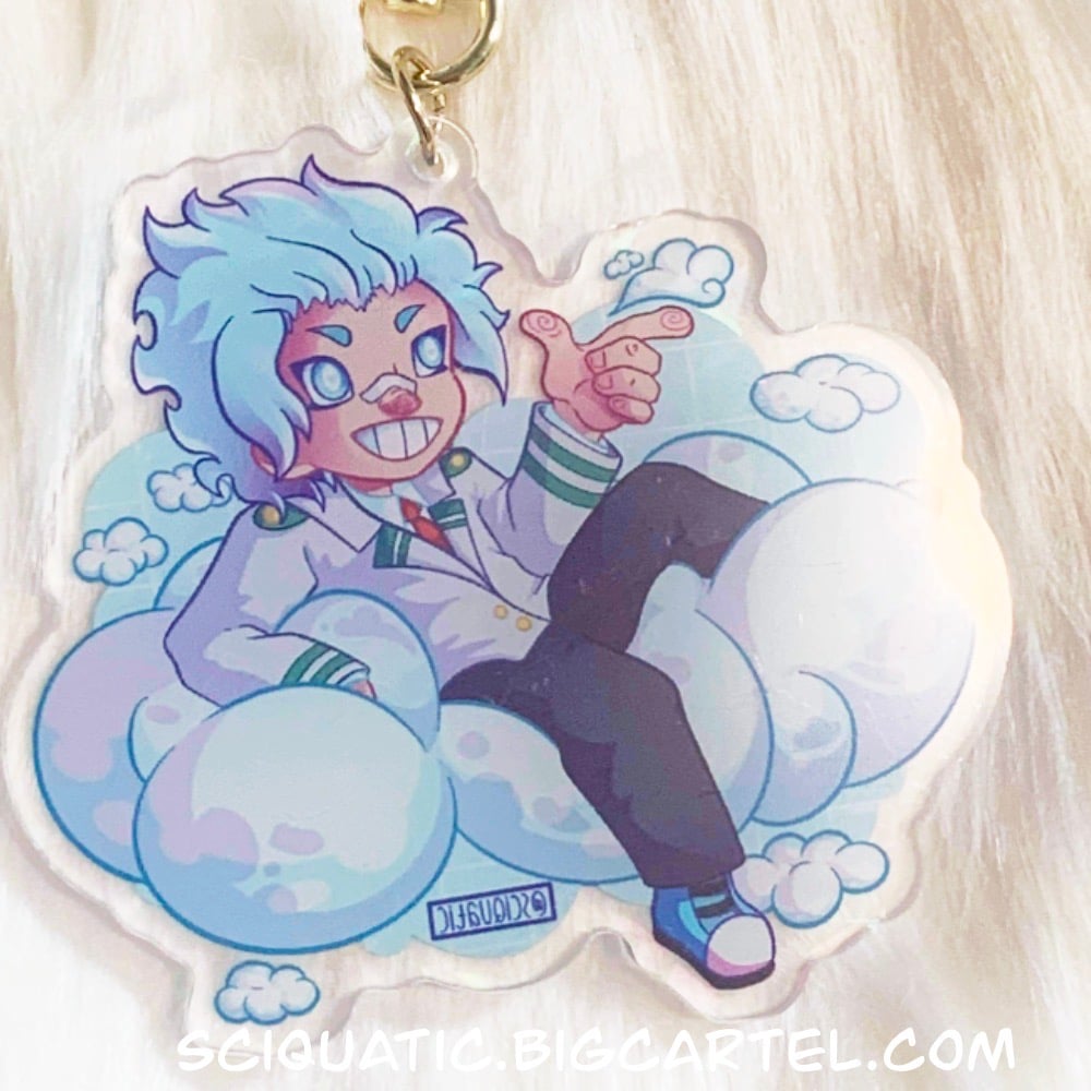 Image of 3” Cloud Boy Holographic Charm