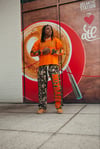 Flame Cropped Shirt Camo
