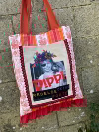 Image 1 of Bolsiña feita a man. PIPPIlaranxa. Deseñi exclusivo!