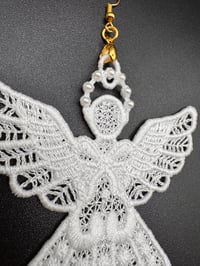 Image 3 of Pearly Lace Angel Pendants