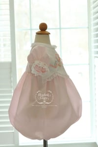 Image 5 of 12mo Silk Ribbon + Bunny Heirloom Bubble 
