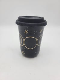 Image 2 of Black Goddess Moon Short Travel Mug  