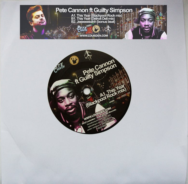 Image of Pete Cannon feat Guilty Simpson - This Year Ltd Hand Numbered 7"
