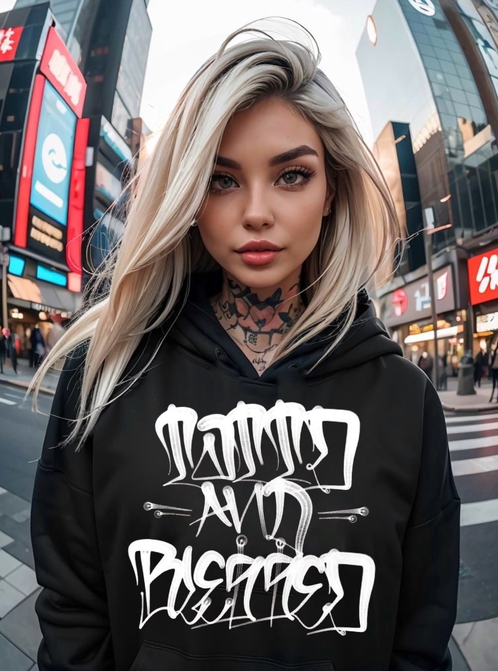 40% off!!! Tattd&Blessed black&white Hoodie!!! 