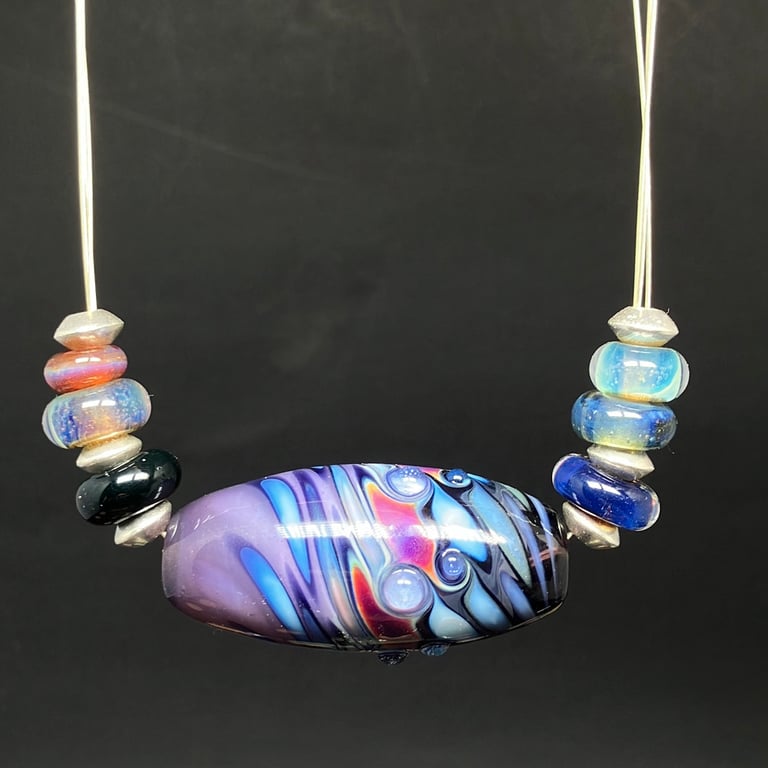 Purple Wave Focal Bead Image 3