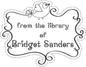 Image of Library of ...Bird with scroll frame Custom Rubber Stamp
