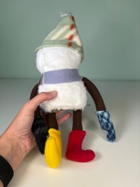 Image 4 of Soft  Weighted Odds and Ends Snowman - Medium