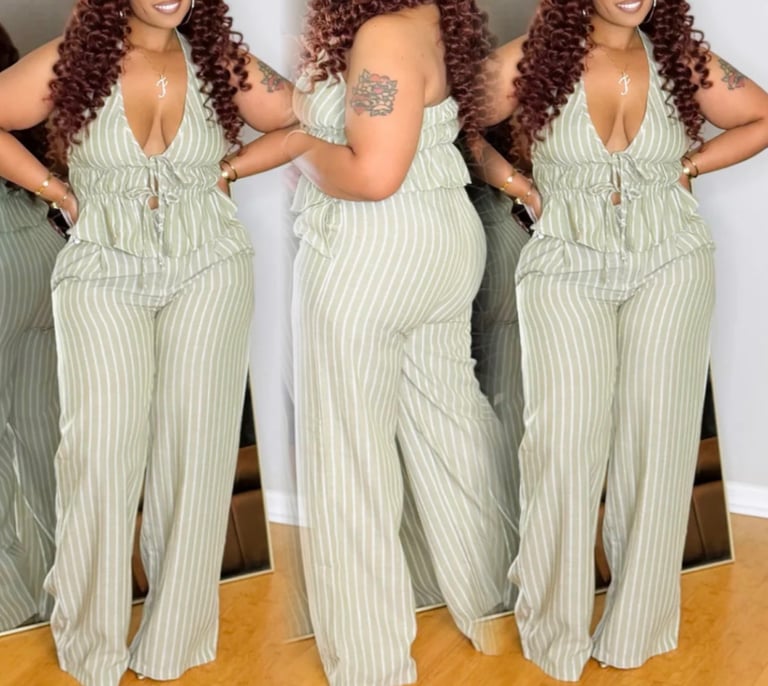 Sage 2pc Halter Set SMALL