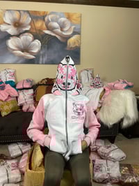 Image 1 of Light Pink Double Hood Full Zip