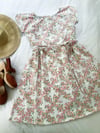 Size 12 Little Pink Floral Vintage Fabric Julia Dress with Free Postage