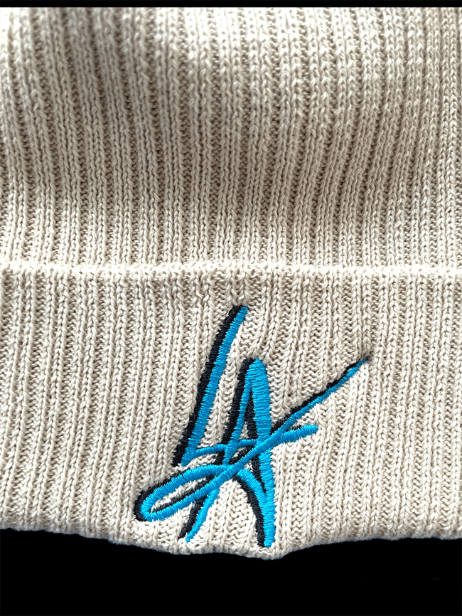 LA Vault Ribbed Beanie "Khaki Sand"