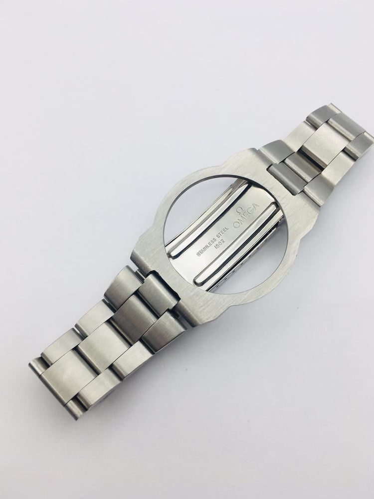 Image of Dynamic Geneve Watch Bracelet Stainless Steel Gents Strap With Ring FOR OMEGA.