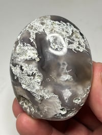 Image 7 of Moss Agate Palm Stone #2581