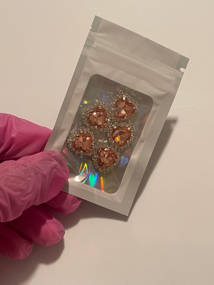 Image of ROSE GOLD BLING HEARTS