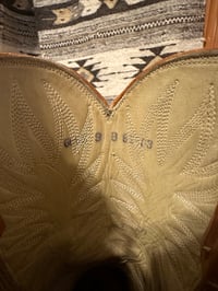 Image 13 of Vintage Pre-Ban Dan Post Sea Turtle Cowboy Boots – Size 9B