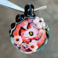 Image 1 of Summer Poppies CZ Filled Pendant