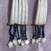 Image 4 of Tiered Dentalium earrings 