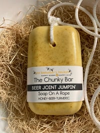 Image 1 of The Chunky Bar Beer Joint Jumpin' Triple Butter Beer Soap On A Rope- NEW! LARGER BAR!