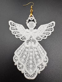 Image 1 of Pearly Lace Angel Pendants