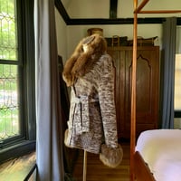 Image 7 of Calvin Klein Fox Fur Knit Cardigan Medium