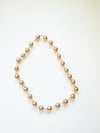 GOLD BEADED NECKLACE (small bead)