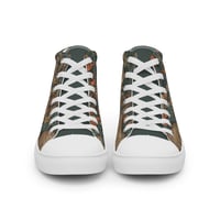 Image 14 of Boho Nature Cottagecore Inspired Deer in The Forest Men’s high top canvas shoes