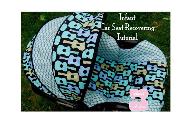 Infant Car Seat Recovering Pdf Tutorial, How To Make A Baby Car Seat Cover