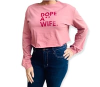 Mauve long sleeve crop top 