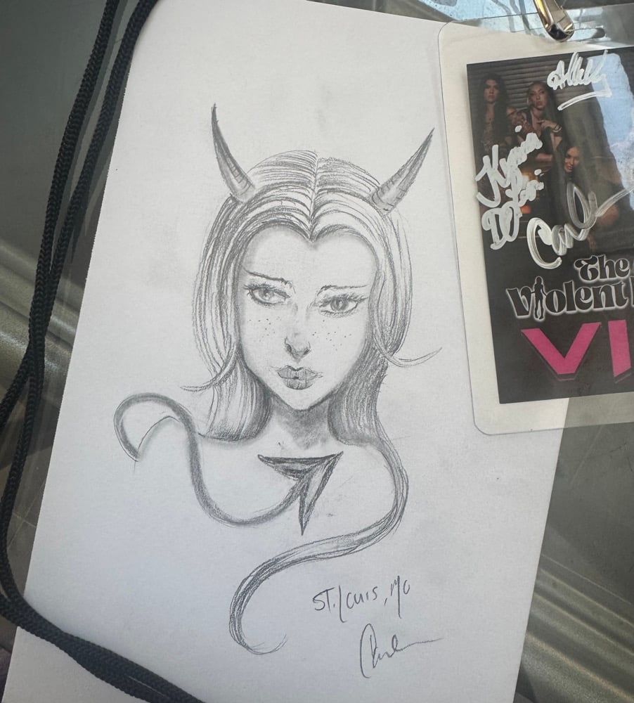 Image of THE VIOLENT HOUR TOUR DOODLES 