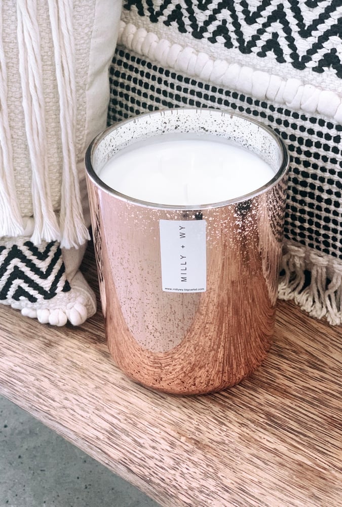 Image of Rose Gold Vogue Jumbo Deluxe Soy Candle 
