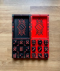 Image 3 of Set Board Game Knucklebones - Black/Red