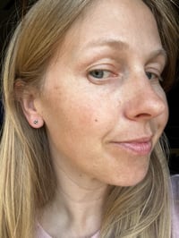Image 3 of Sterling Silver Flower Stud Earrings