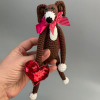 Image 2 of Cocheted Sighthound Ornament #011