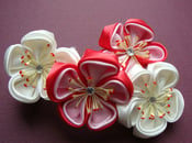 Image of Japanese Blossom Kanzashi Barette