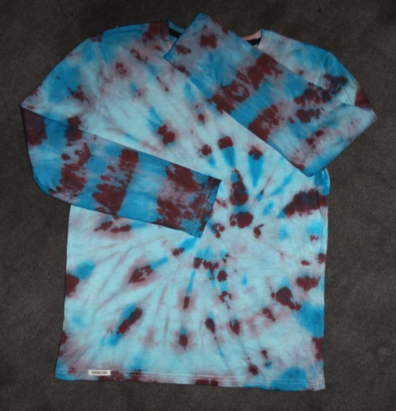 Image of Blue/Purple Long Sleeve Tie Dye