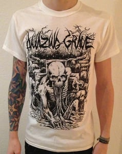 Image of Amazing Grave "Grave" Shirt White