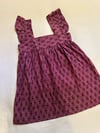 early 1970s BIRKIN plum Indian mini dress