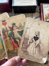 Jeu 52 de cartes très rares et anciennes, dite Jeanne Hachette ou Roi des Ribauds, 1850! 