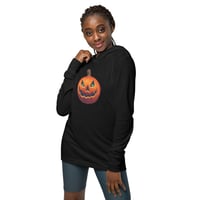 Image 4 of Hoodie Long Sleeve Tee - Classic Jack O Lantern